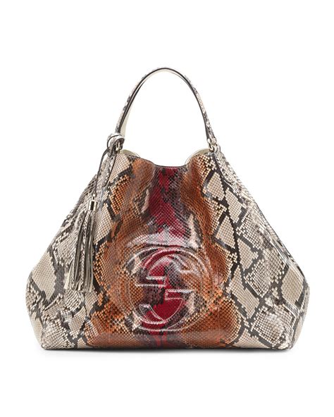 gucci soho python|gucci shoulder bag sale.